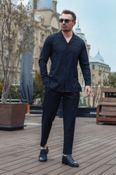 Modern Classic Suit With Pleats