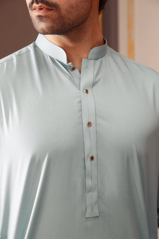 Half-Placket Kurta Trouser Set Half-Placket Kurta Trouser Set