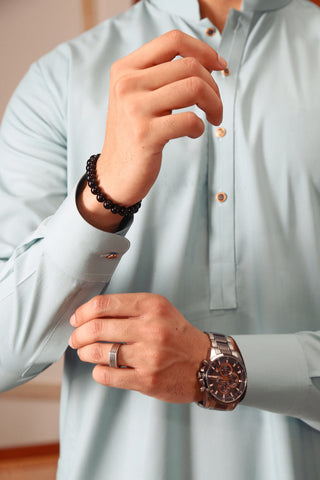 Half-Placket Kurta Trouser Set Half-Placket Kurta Trouser Set