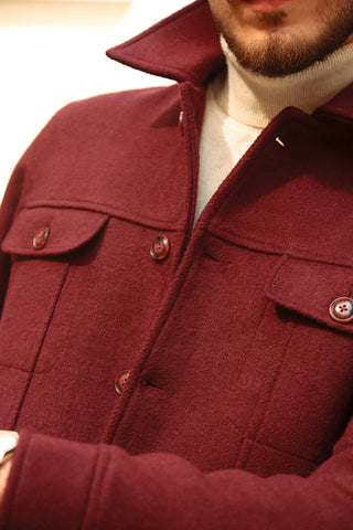 Wool Blend Co-Ord Set with Denim-Inspired Styling Wool Blend Co-Ord Set with Denim-Inspired Styling