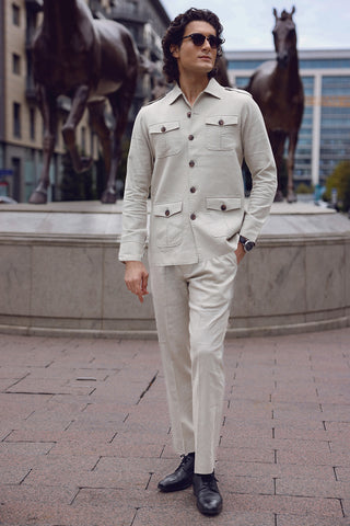Premium linen Safari co-ord set