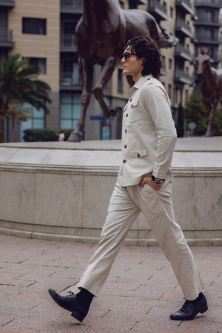 Premium linen Safari co-ord set