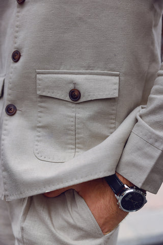 Premium linen Safari co-ord set