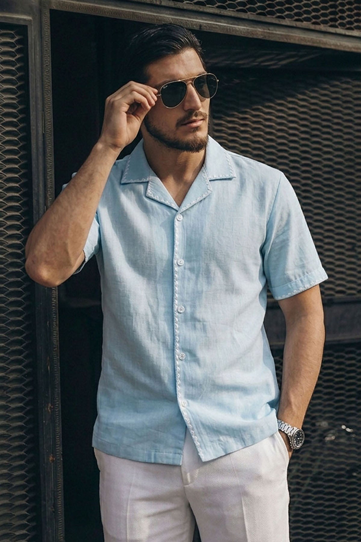 Premium Embroidered Summer Shirt