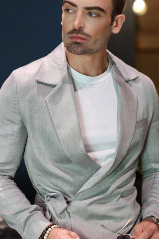 Modern Slim-Fit Cross-Cut Suit