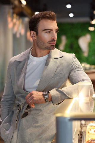 Modern Slim-Fit Cross-Cut Suit