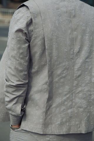 2-Piece Modern Suit with Separate Waistcoat
