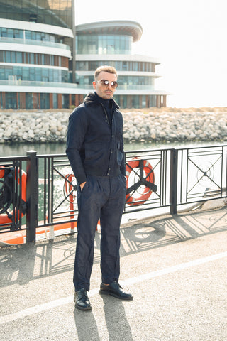 Corduroy Co-Ord Set with Fur Collar