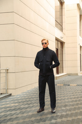 Luxury Italian Fabric Co-Ord Set with Suede Detailing