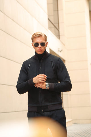 Luxury Italian Fabric Co-Ord Set with Suede Detailing