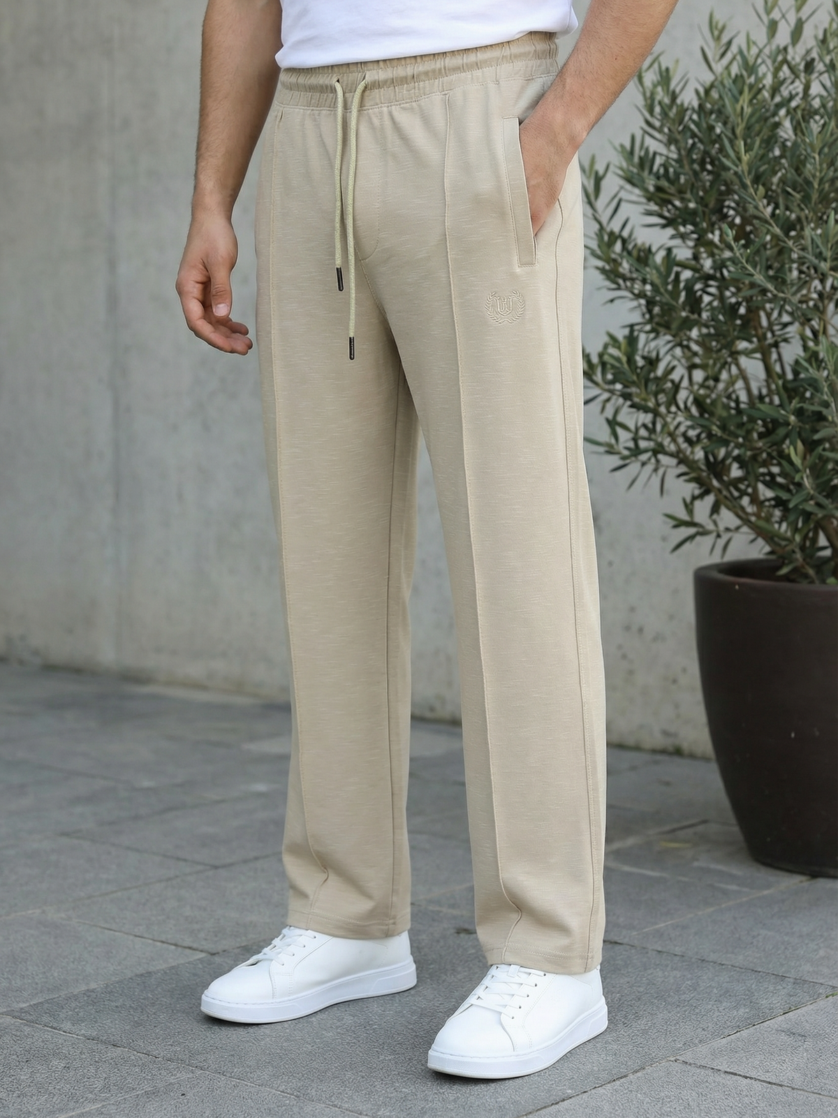 Scuba Slub Knitted Trouser