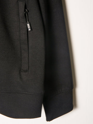 Mock Neck Scuba Slub Zipper