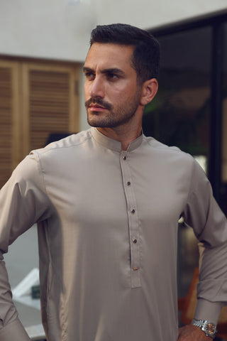 Graceful Kamzeez Shalwar with Metal Tip Placket