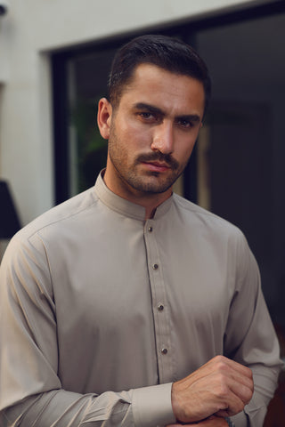 Graceful Kamzeez Shalwar with Metal Tip Placket