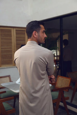 Graceful Kamzeez Shalwar with Metal Tip Placket