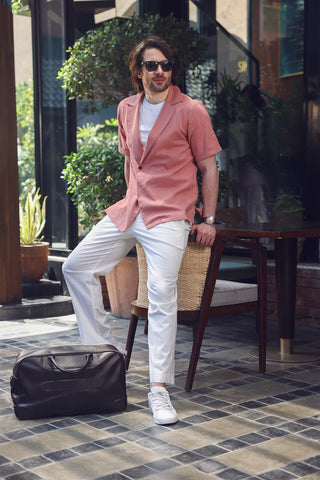 Camp Collar Summery Short Sleeve Shirt