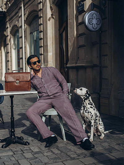 Texture Pleated Co-Ord Set