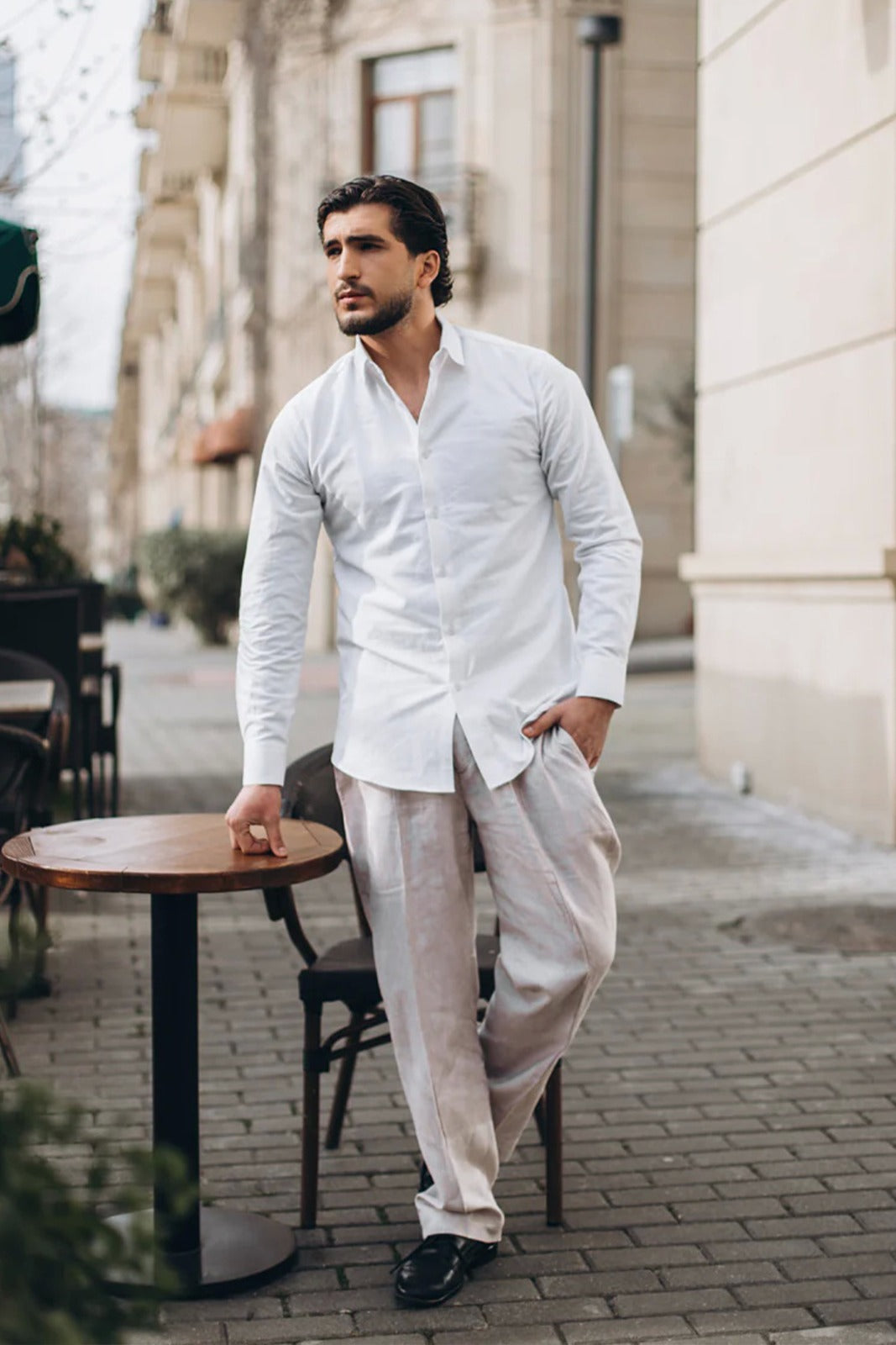 Structured Jacquard Shirt