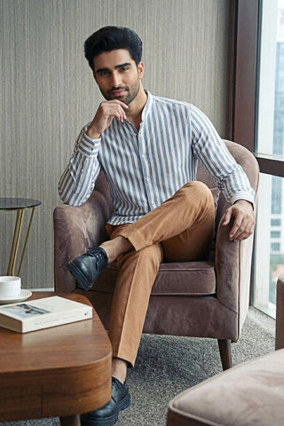 Striped Button Down Shirt